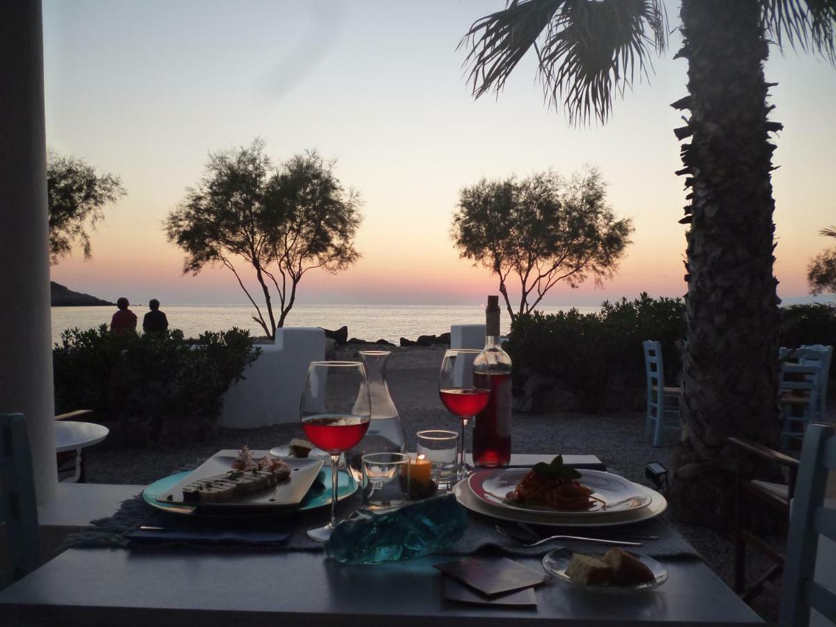 Oklaca Patmos Beach Rooms Skála Exterior foto