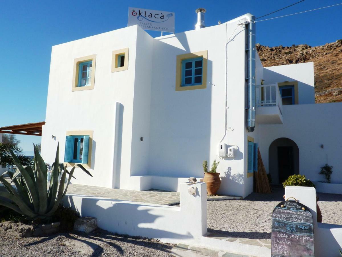 Oklaca Patmos Beach Rooms Skála Exterior foto